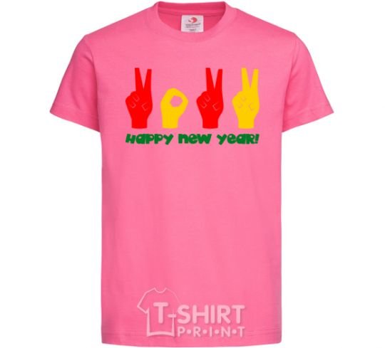 Детская футболка Fingers 2022 Ярко-розовый фото