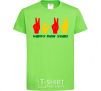 Kids T-shirt Fingers 2022 orchid-green фото