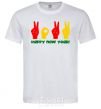 Men's T-Shirt Fingers 2022 White фото