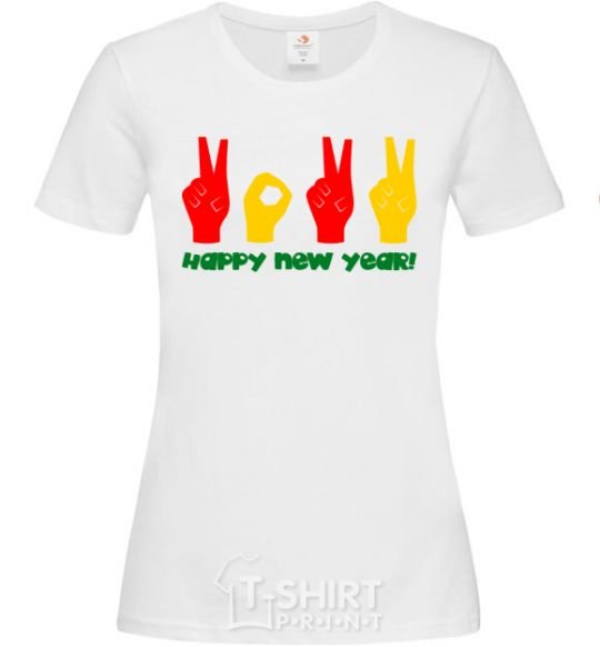 Женская футболка Fingers 2022 Белый фото