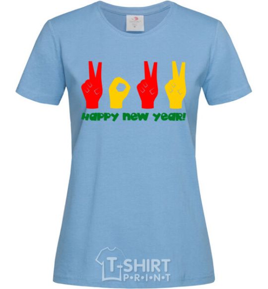 Женская футболка Fingers 2022 Голубой фото