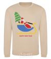 Sweatshirt RIDING SANTA sand фото