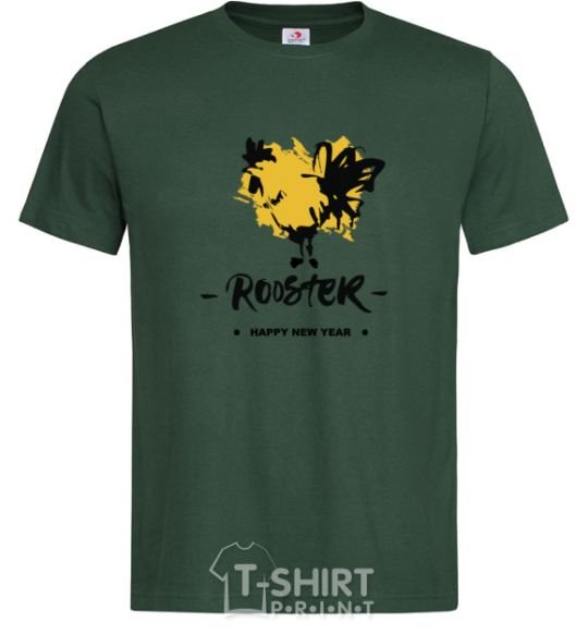 Men's T-Shirt Rooster bottle-green фото