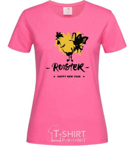 Женская футболка Rooster Ярко-розовый фото