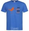 Men's T-Shirt Happy new year rooster royal-blue фото