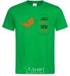 Men's T-Shirt Happy new year rooster kelly-green фото