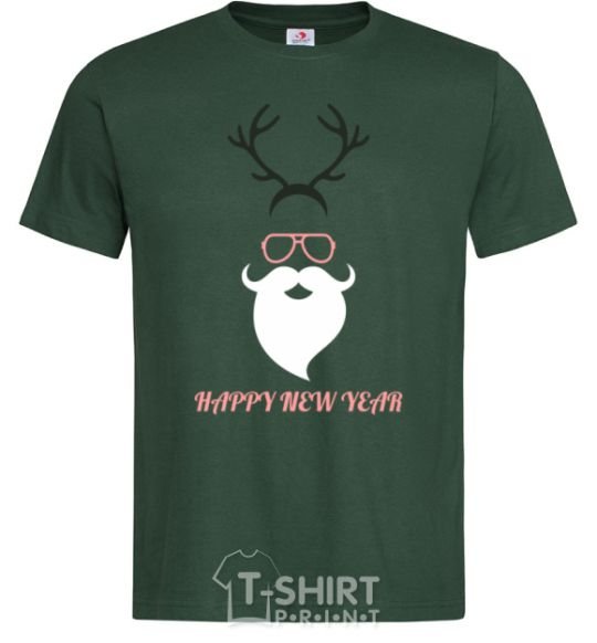Men's T-Shirt Hipsta new year bottle-green фото