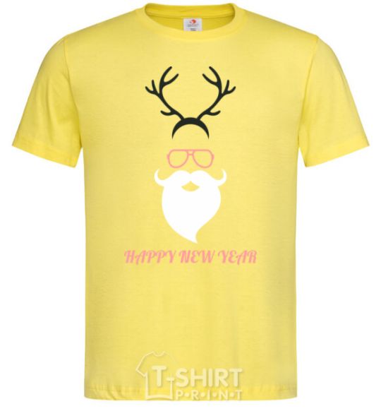Men's T-Shirt Hipsta new year cornsilk фото