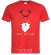 Men's T-Shirt Hipsta new year red фото