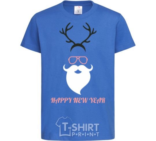 Kids T-shirt Hipsta new year royal-blue фото
