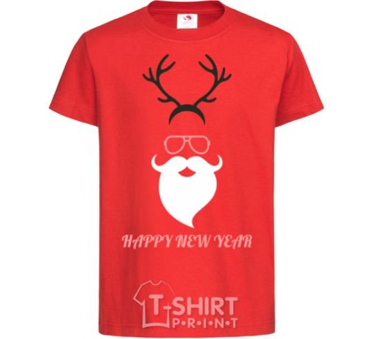 Kids T-shirt Hipsta new year red фото