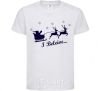 Kids T-shirt I BELIEVE IN SANTA White фото