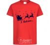 Kids T-shirt I BELIEVE IN SANTA red фото