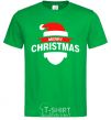 Men's T-Shirt Merry Christmas santa hat kelly-green фото