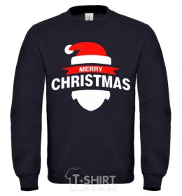 Sweatshirt Merry Christmas santa hat black фото