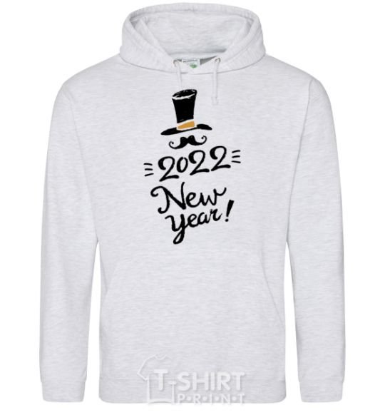 Men`s hoodie 2020 NEW YEAR sport-grey фото