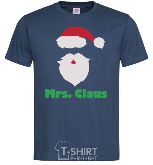 Men's T-Shirt Mr. Claus navy-blue фото