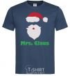 Men's T-Shirt Mr. Claus navy-blue фото