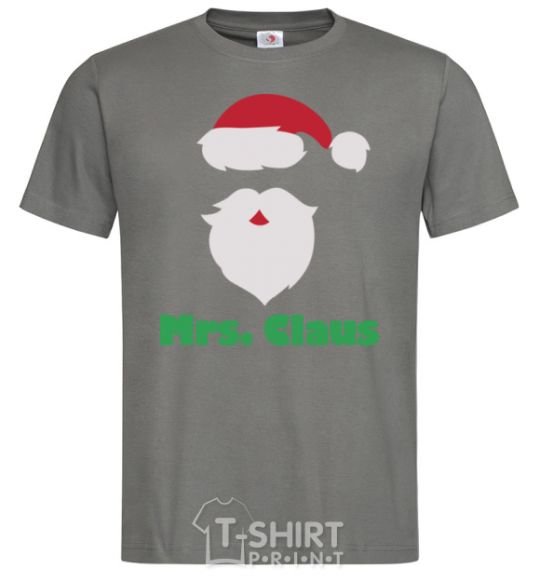 Men's T-Shirt Mr. Claus dark-grey фото