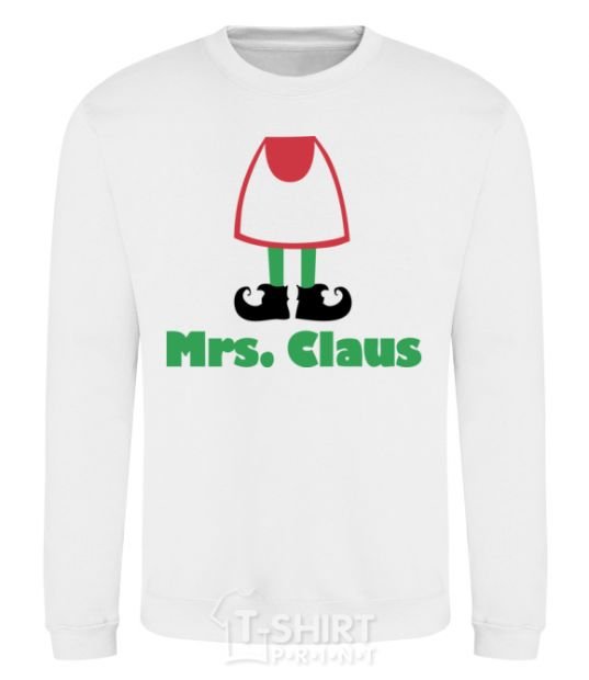 Sweatshirt Mrs. Claus White фото