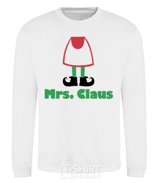 Свитшот Mrs. Claus Белый фото