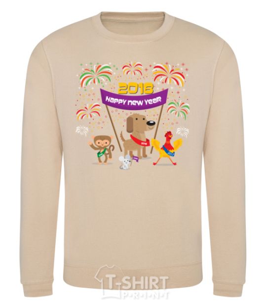 Sweatshirt Rooster 2018 sand фото