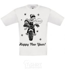 Kids T-shirt Rooster White фото
