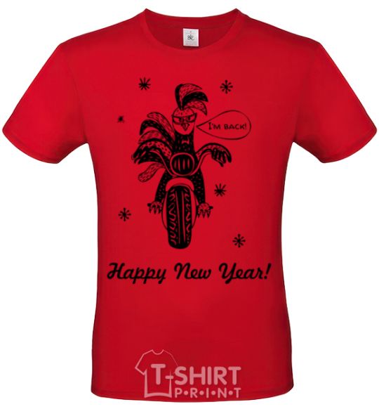 Men's T-Shirt Rooster red фото