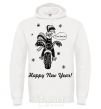 Men`s hoodie Rooster White фото