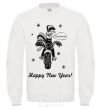 Sweatshirt Rooster White фото