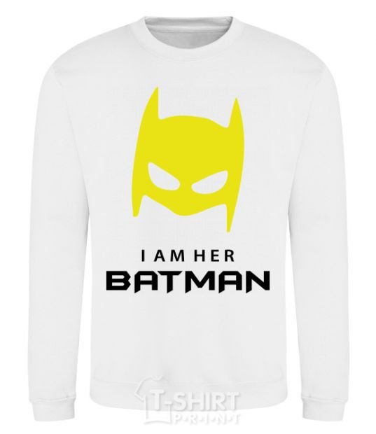 Sweatshirt I'm her batman White фото