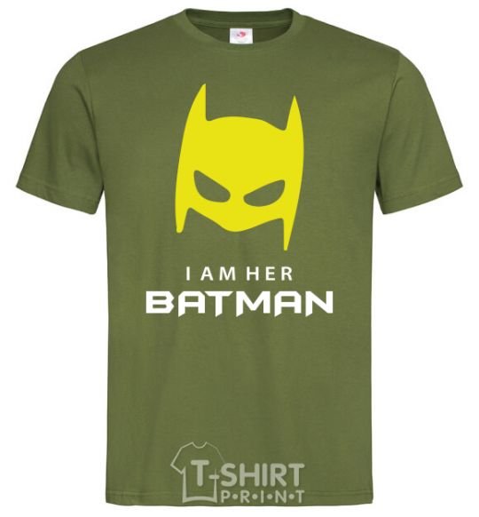 Men's T-Shirt I'm her batman millennial-khaki фото