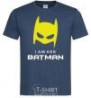 Мужская футболка I'm her batman Темно-синий фото