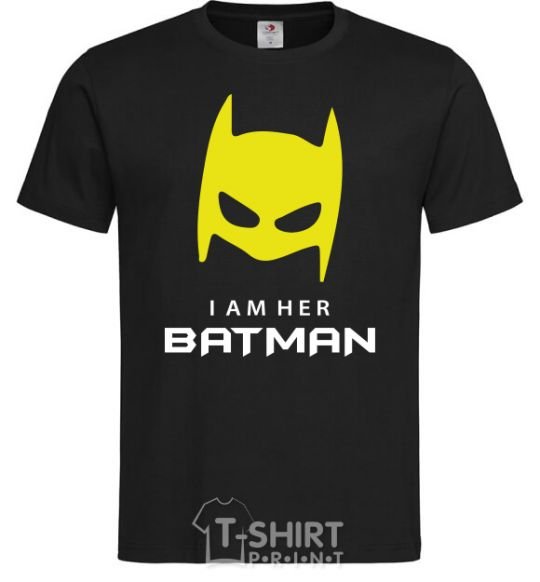 Men's T-Shirt I'm her batman black фото
