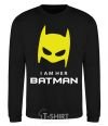Sweatshirt I'm her batman black фото