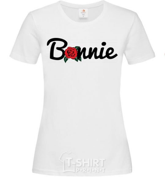 Женская футболка Bonnie Flower Белый фото