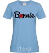 Women's T-shirt Bonnie Flower sky-blue фото