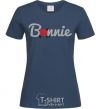 Women's T-shirt Bonnie Flower navy-blue фото