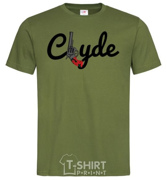 Мужская футболка Clyde Gun Оливковый фото