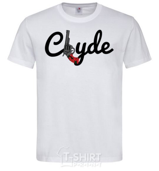 Men's T-Shirt Clyde Gun White фото