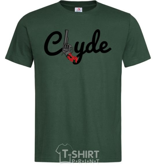 Men's T-Shirt Clyde Gun bottle-green фото