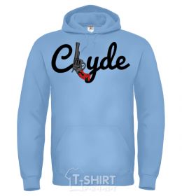 Мужская толстовка (худи) Clyde Gun Голубой фото