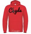 Men`s hoodie Clyde Gun bright-red фото