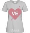 Women's T-shirt Love Pink grey фото