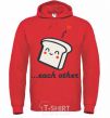 Men`s hoodie Bread bright-red фото