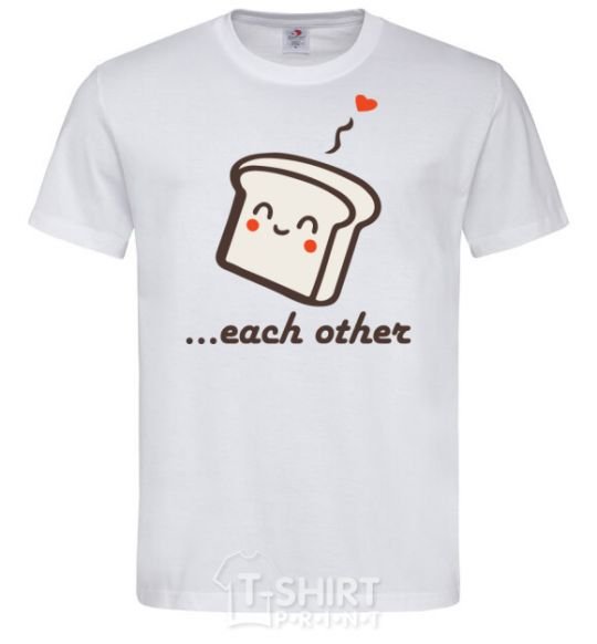 Men's T-Shirt Bread White фото