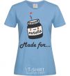 Women's T-shirt Nutella sky-blue фото