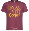 Men's T-Shirt Keeper burgundy фото