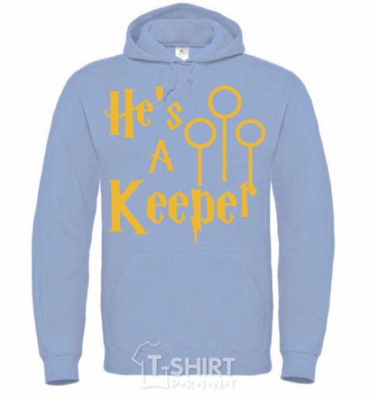 Men`s hoodie Keeper sky-blue фото