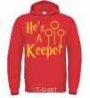 Men`s hoodie Keeper bright-red фото